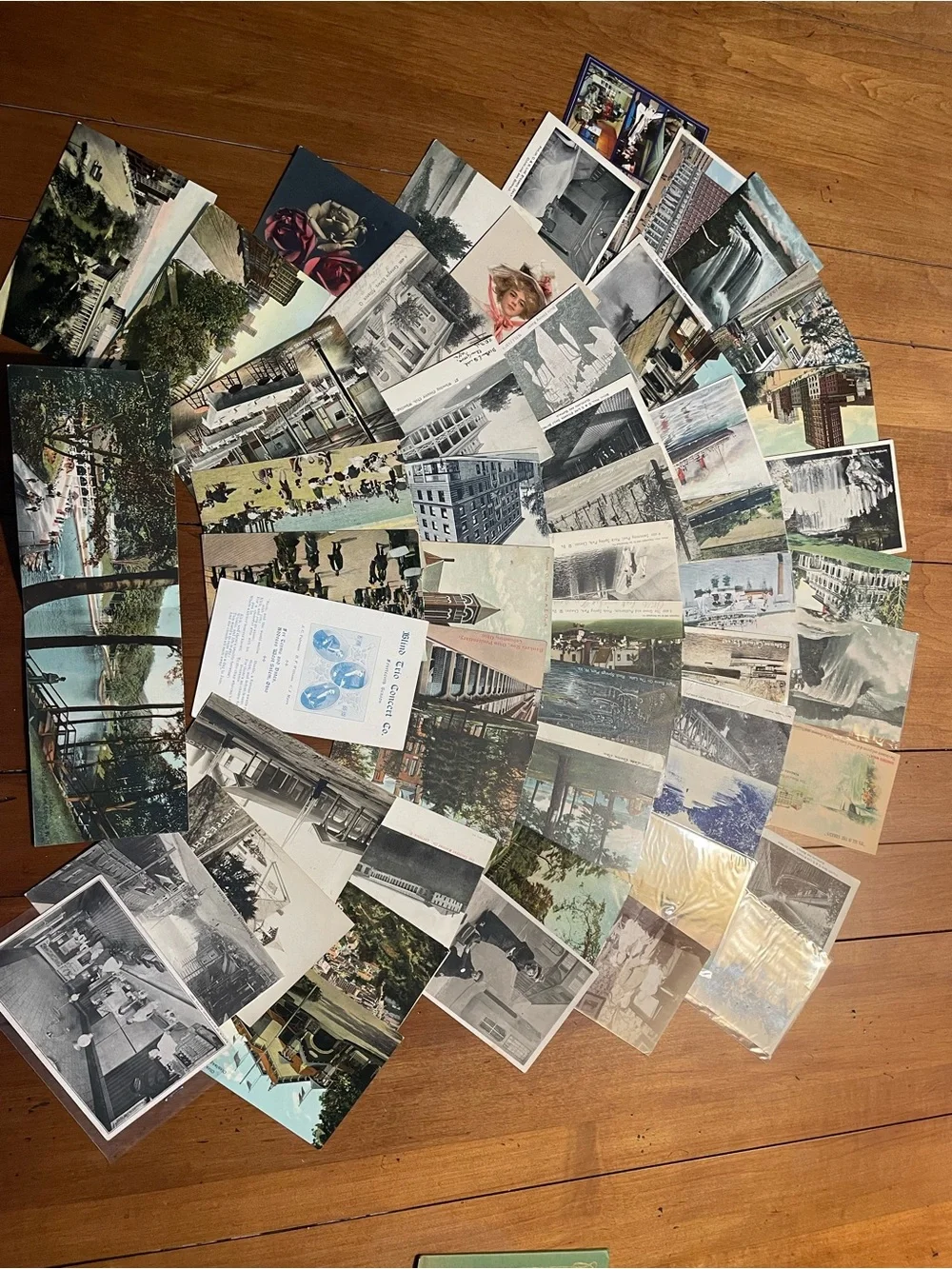Lot of 54 Vintage Postcards - Buildings and Industrial theme.